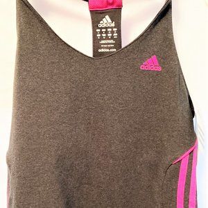 NWT Adidas Athletic Tank Top Strappy 024600 Women S M L Running Pink Grey